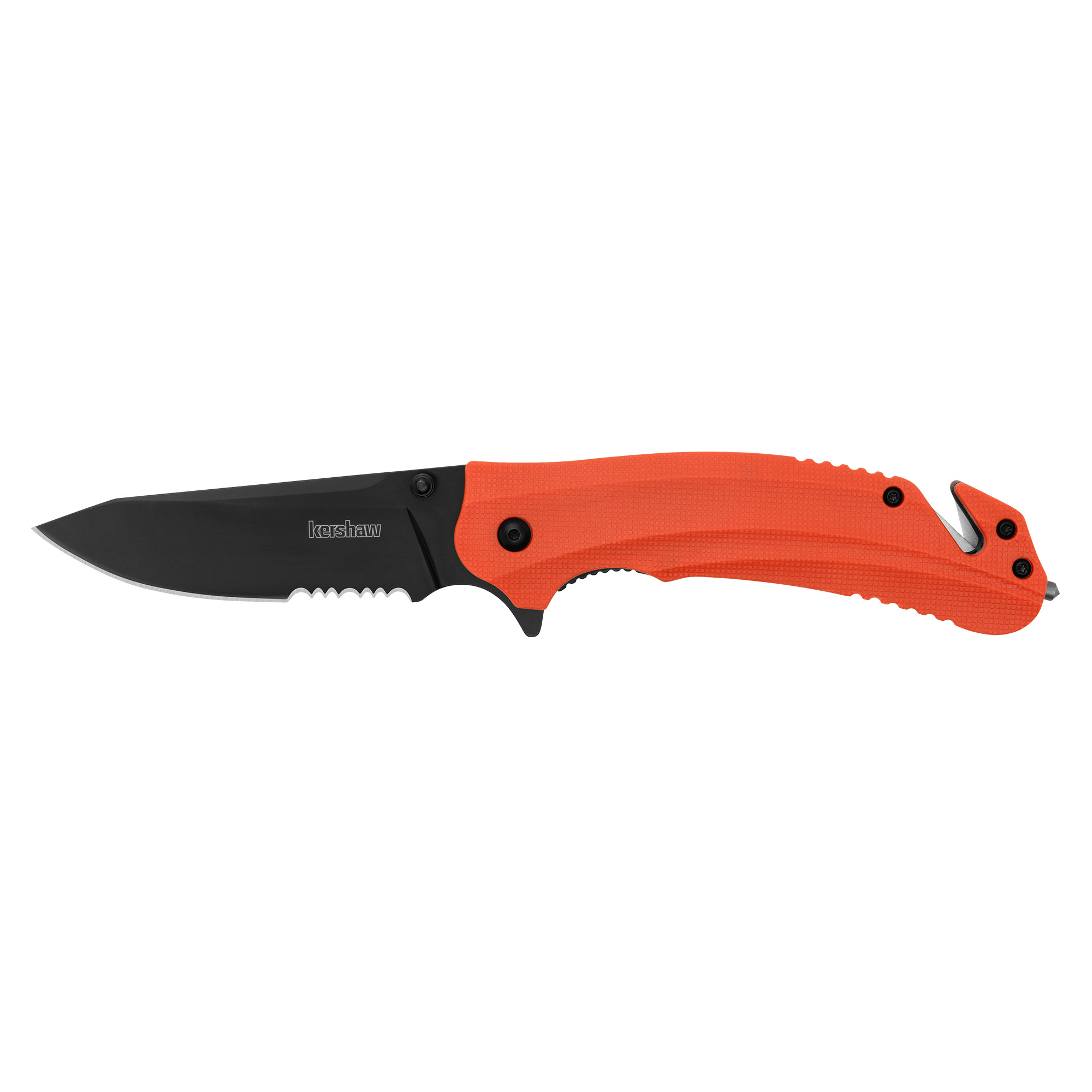 Kershaw Barricade Assisted-Opening Rescue Folding Knife 3.5in 8Cr13MoV-img-1