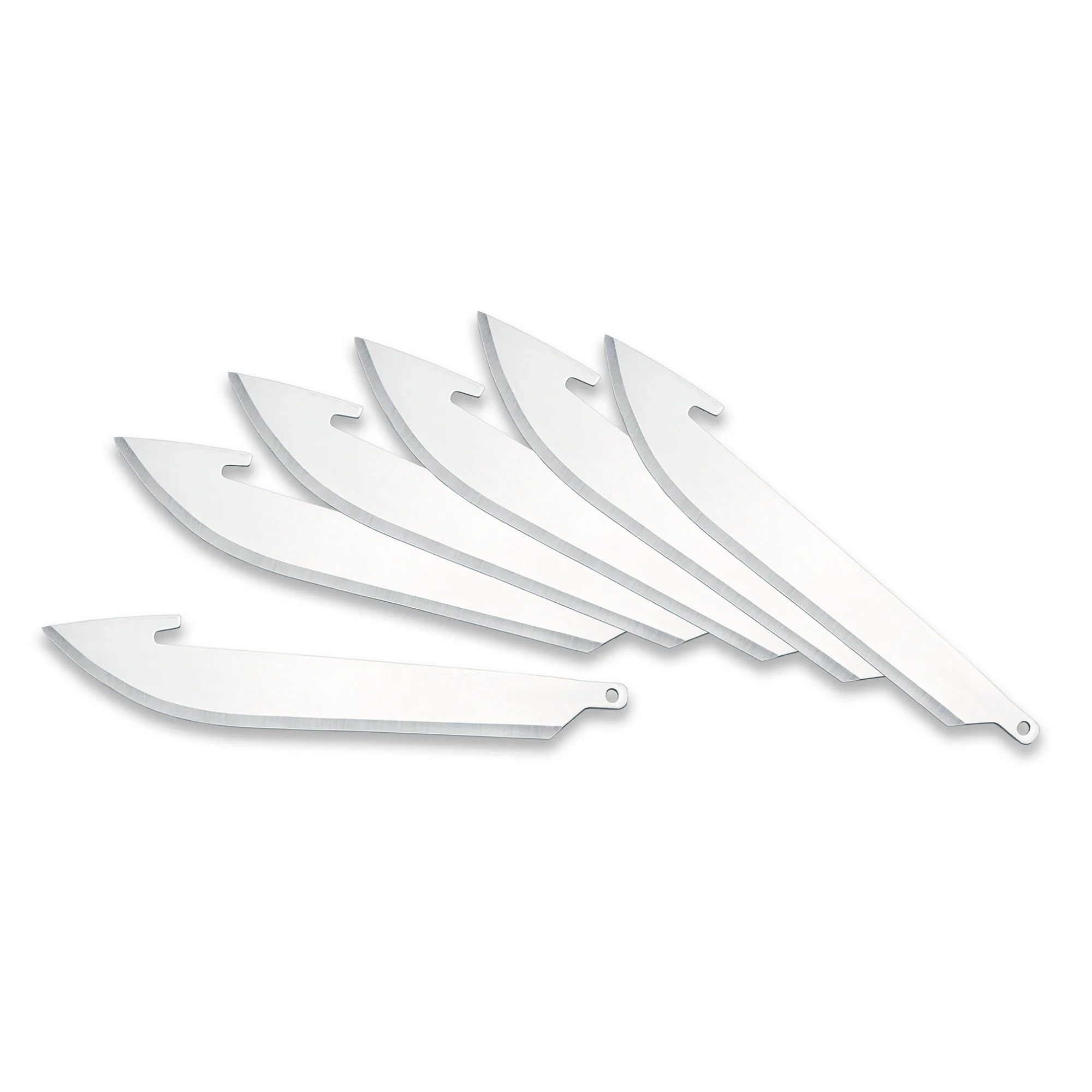 Outdoor Edge Razorsafe 3IN Drop-Point Blades 6 Pack-img-1