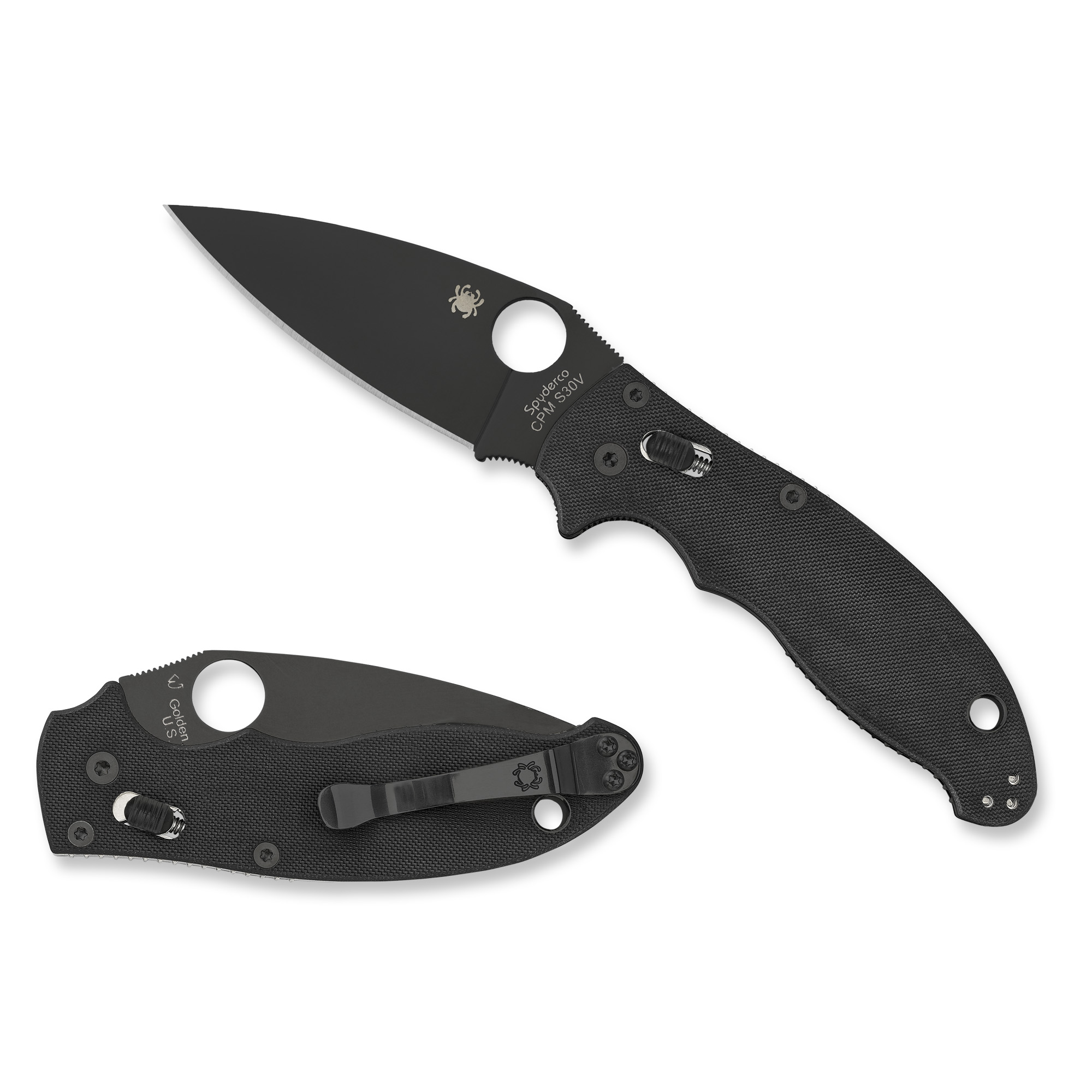Spyderco . Manix Everyday-Carry Folding Knife 3.37in-img-1