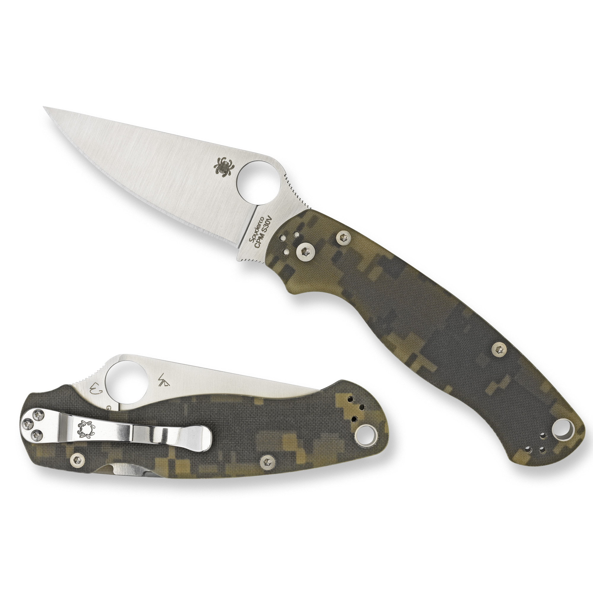 Spyderco . Para Military Everyday-Carry Folding Knife 3.44in-img-1